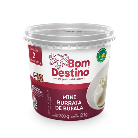 Burrata bufala mini bom destino 120g