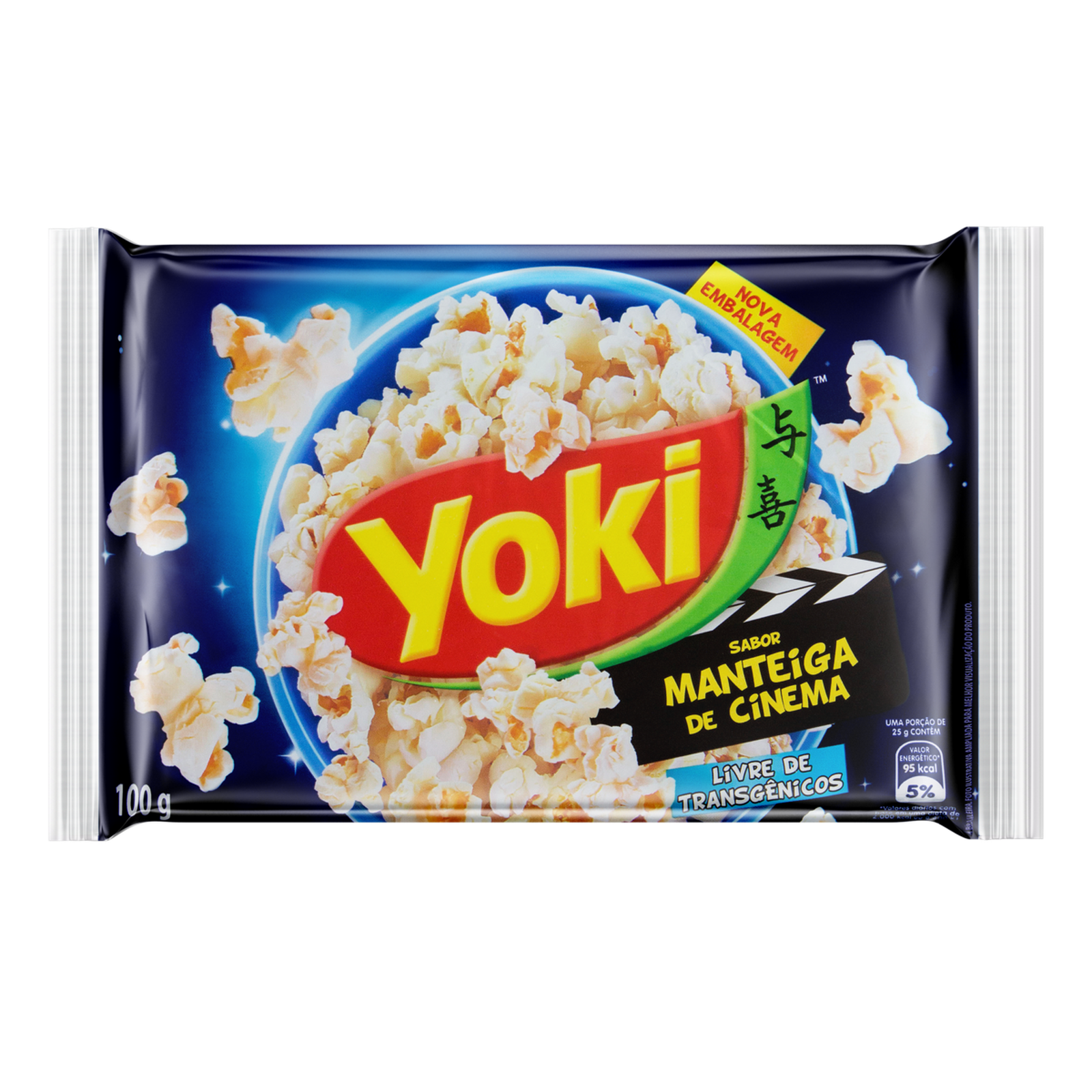 Pipoca de Microondas Yoki Popcorn Manteiga de Cinema 100G