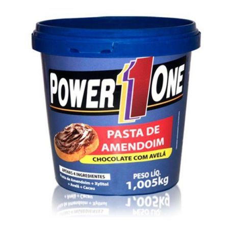Pasta de Amendoim Power One Chocolate com Avelã Embalagem 1,005kg 1KG