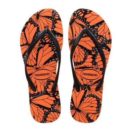 SANDALIA HAVAIANAS SLIM ANIMALS LARANJA BEGONIA N°33-34