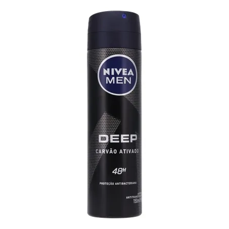DESOD.NIVEA AERO 150ML DEEP CARVAO ATIVO MASC 360-35
