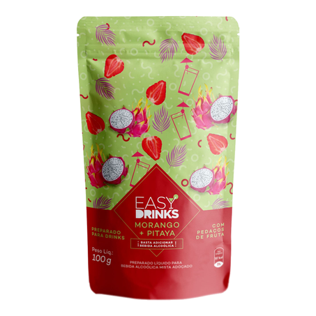 PREPARO PARA DRINKS MORANGO + PITAYA EASY DRINKS