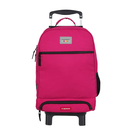 MOCHILA DERMIWIL ESCOLAR G CONTAINER KIDS C/RODAS PINK