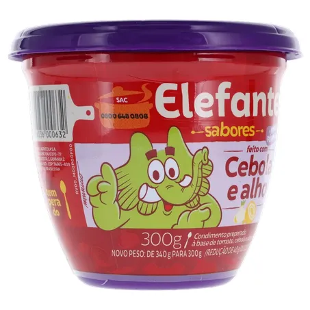 EXTRATO TOMATE ELEFANTE POTE CEBOLA/ALHO 300G 360-33