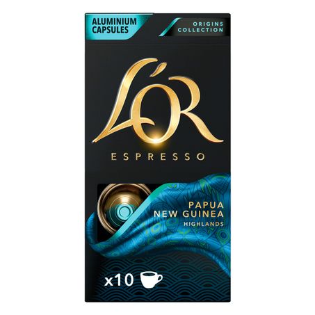 CAFÉ EM CÁPSULA ESPRESSO PAPUA NEW GUINEA L'OR PURE ORIGINS
