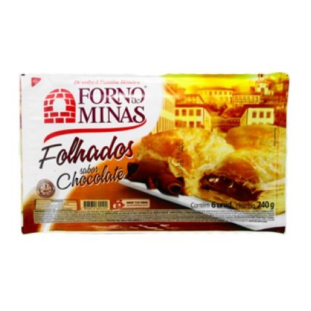 Folhado Forno de Minas com Chocolate Embalagem 240G