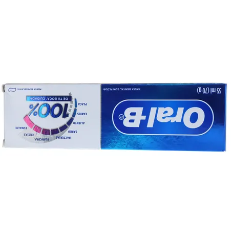Creme Dental Oral-B 100% Com Flúor Menta Refrescante 70g 
  360-19