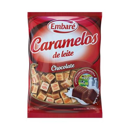 Caramelos de Leite Sabor Chocolate Embaré