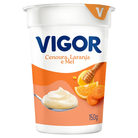 Iogurte Vigor Viv 150g - Natural - Laranja/ Cenoura/ Mel