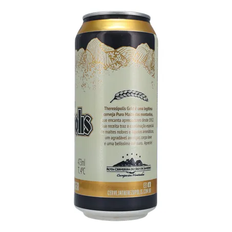 Cerveja Lager Puro Malte Therezópolis Gold Lata 473ml 360-11