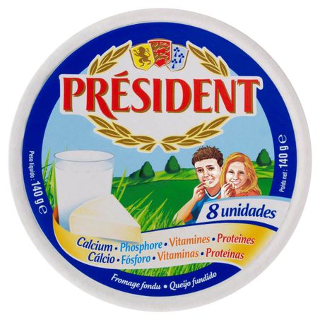 QUEIJO PRESIDENT PROCESS FUNDIDO 140G