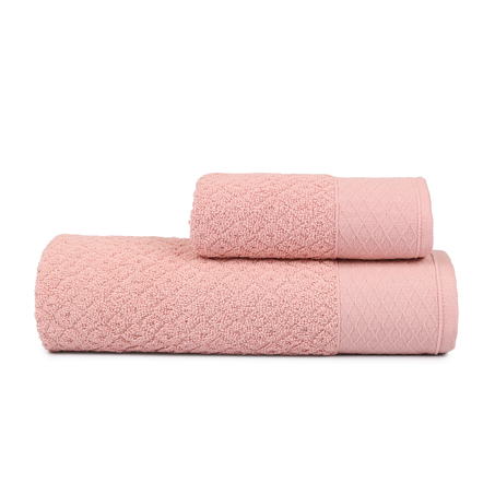 Jogo de Toalha Atlantica Capri 2 Peças Rosa Roma