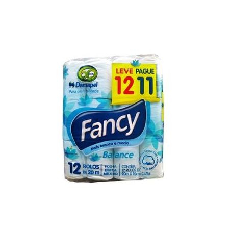Papel Higiênico Fancy Balance Neutro Folha Dupla c/12