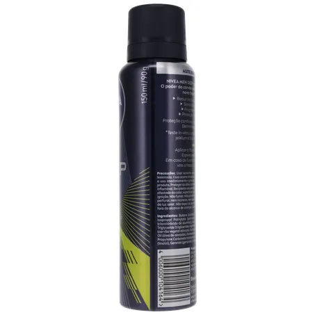 Antitranspirante Aerosol Nivea Men Deep Sport 72H Carvão Ativado Frasco Spray 150ml 360-10