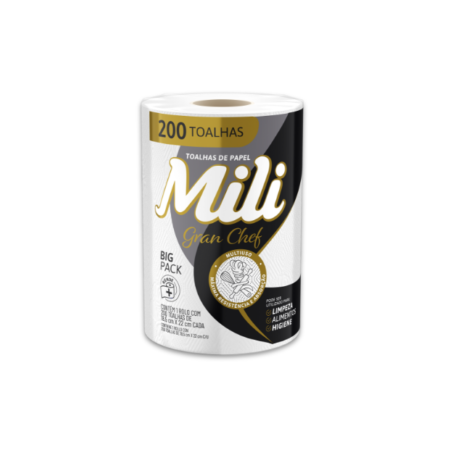 Toalha Papel Mili Gran Chef C/1 x 200fls 18,5x22cm