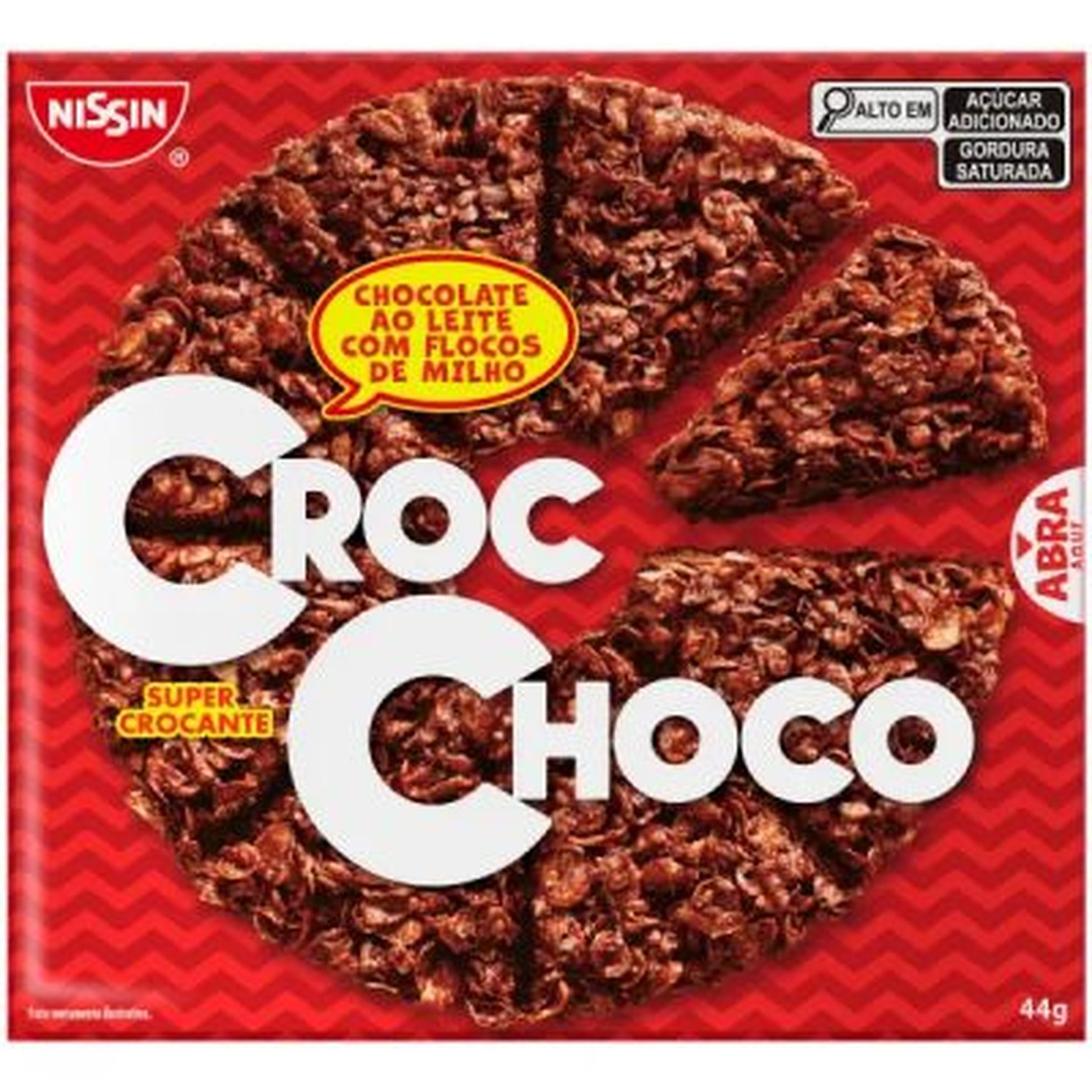 Croc Choco Nissin 44g Ao Leite | Super Economia