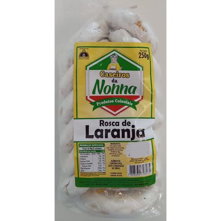 Biscoito caseiros da nona rosca de laranja 250g