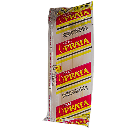 Velas Prata nº2 c/8un