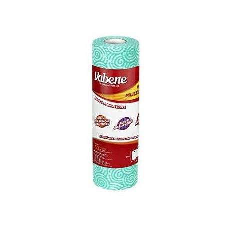 BOBINA PANO LIMPEZA VABENE 25MX28CM VERDE