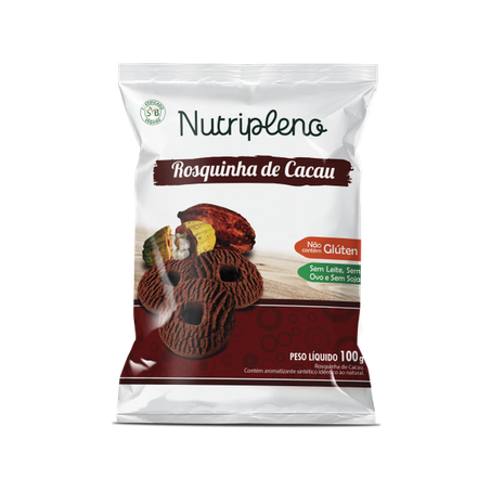ROSQUINHA CACAU 100G -NUTRIPLENO