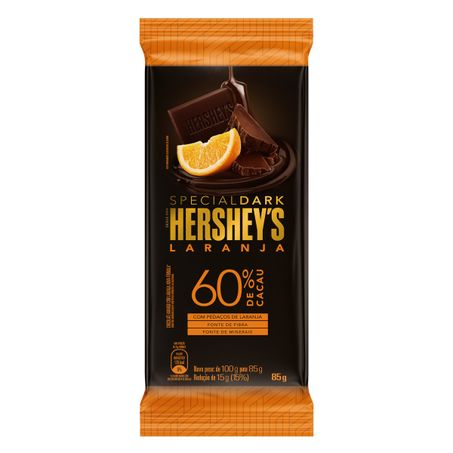 CHOCOLATE AMARGO 60% CACAU LARANJA HERSHEY'S SPECIAL DARK