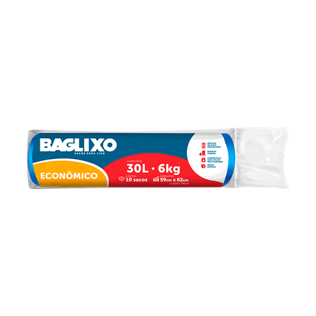 Saco P/Lixo Plast Bag 30l C/10 Und