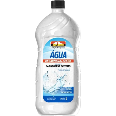Água Desmineralizada Proauto 1 Litro