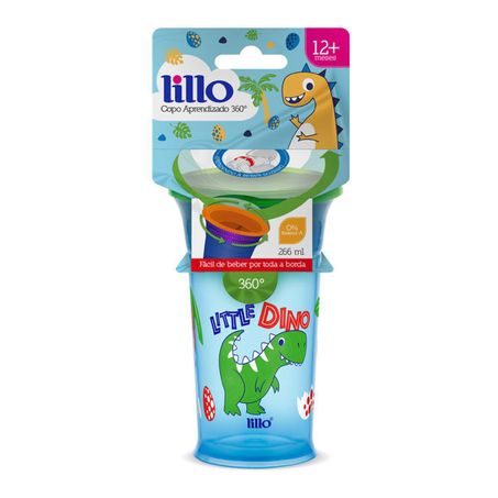 COPO LILLO TREINAM 360 MENINO AZUL 266ML