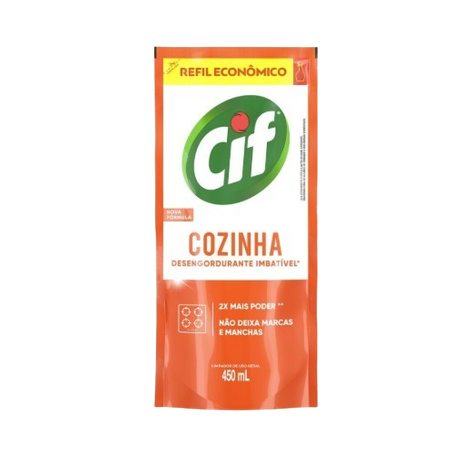 Desengordurante cif sachê 450ml refil