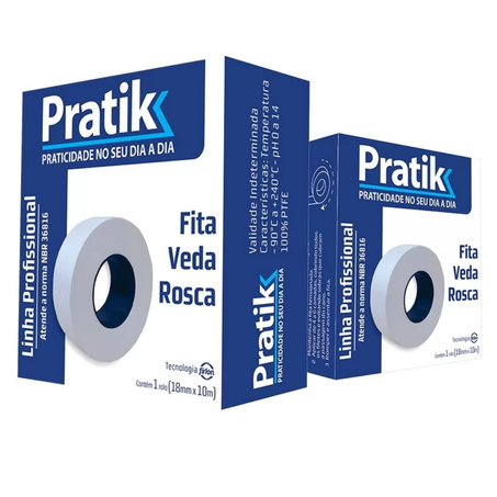 Fita veda rosca pratik 18mmx10m