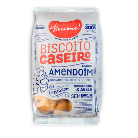 Biscoito boccone 200g amendoim