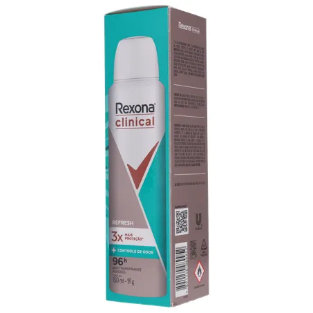 Desodorante aerosol rexona clinical refresh 91g 360-12