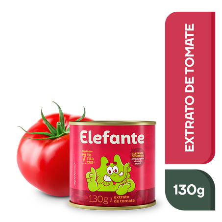 EXTRATO TOMATE ELEFANTE LATA 130G