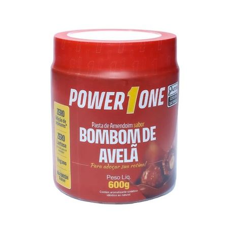 Pasta Amendoim Power One Bombom de Avelã 600g