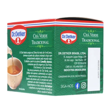 CHÁ DR OETKER VERDE TRADICIONAL SAQUINHO 10UN 360-23