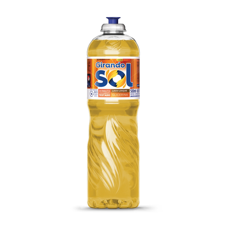 Detergente Girando Sol Glicerina Frasco 500Ml
