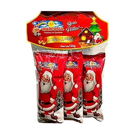 KIT CHOCOLATE MERCOSUL PAPAI NOEL C/3UNID