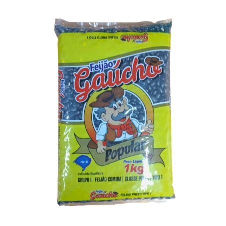 FEIJAO GAUCHO 1KG T1 PRETO