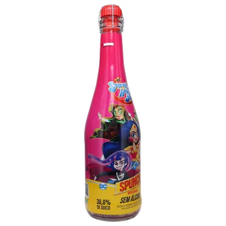Espumante spunch 660ml zero alcool liga da justica 360-32