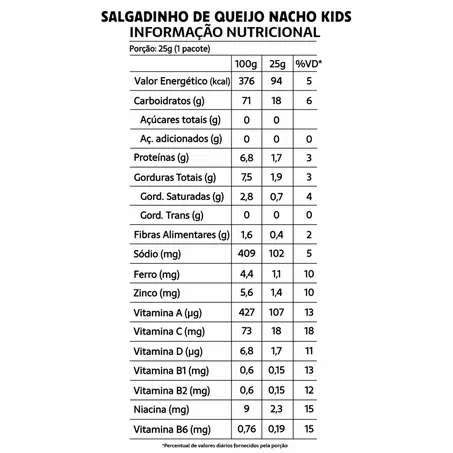 SALGADINHO DE MILHO SABOR QUEIJO NACHO 25G - BELIVE 360-1