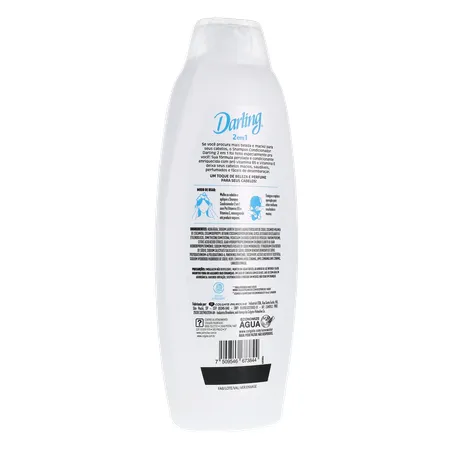 Shampoo 2 em 1 Original Darling Frasco 650ml Tamanho Família 360-16