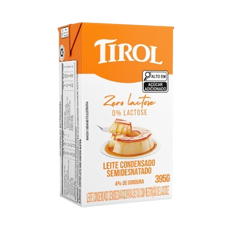 Leite condensado tirol zero lactose caixa 395g