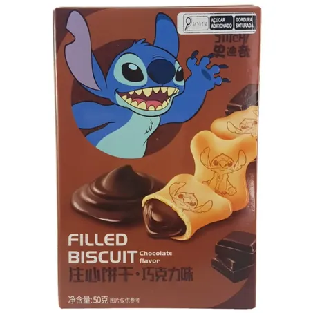 Biscoito Recheado Disney 50g Bola Chocolate