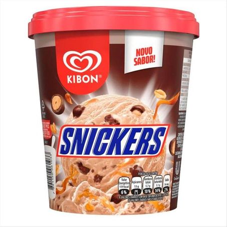 Sorvete kibon blast snickers 800 ml