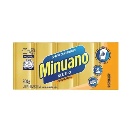 Sabao minuano glicer.limpeza perf.c/5 900g