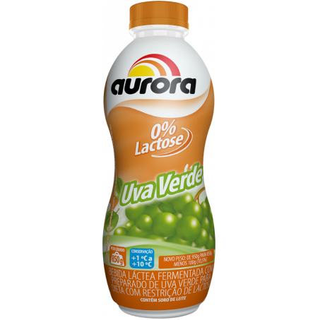 BEBIDA LÁCTEA UVA VERDE ZERO LACTOSE AURORA