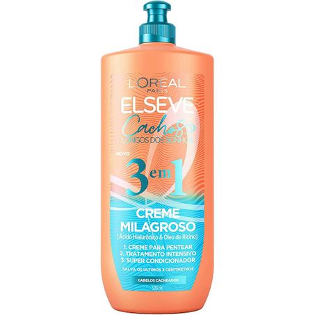 Creme tratamento elseve 500ml 3x1 cachos sonhos