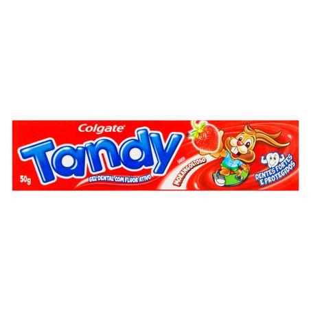 Gel dental infantil com flúor morango tandy