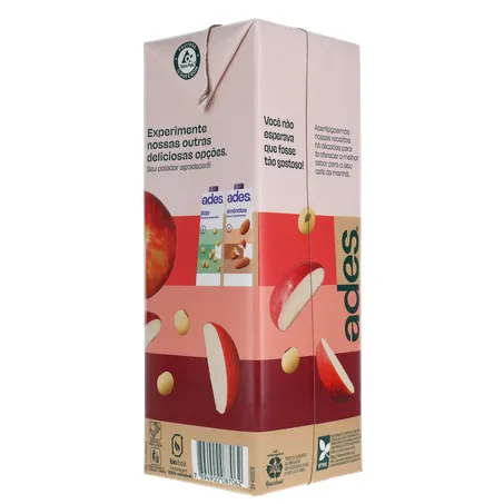 Bebida Base Soja Ades Frutas Maça 1l 360-13