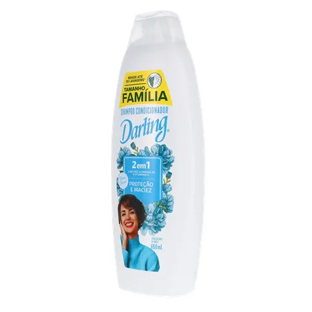 Shampoo 2 em 1 Original Darling Frasco 650ml Tamanho Família 360-3
